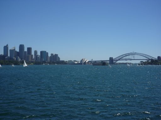 La ville vue depuis le Ferry